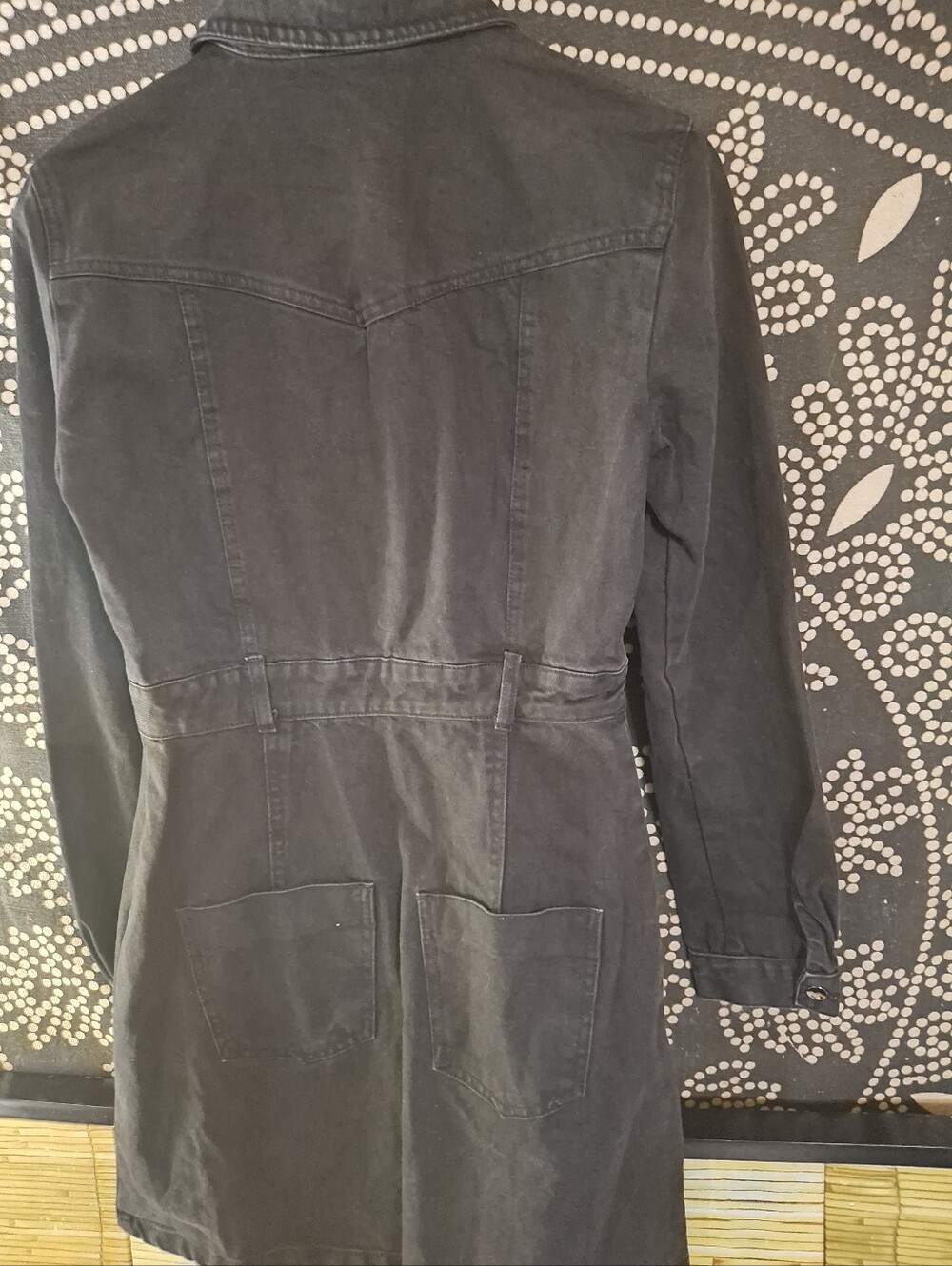 Ladies Short Denium Dress With Fringes